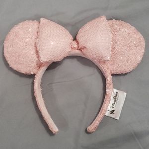 Millennial pink minnie mouse ears
